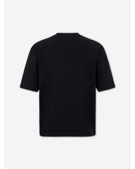 DSquared² Black Embroidered Logo T-Shirt for men