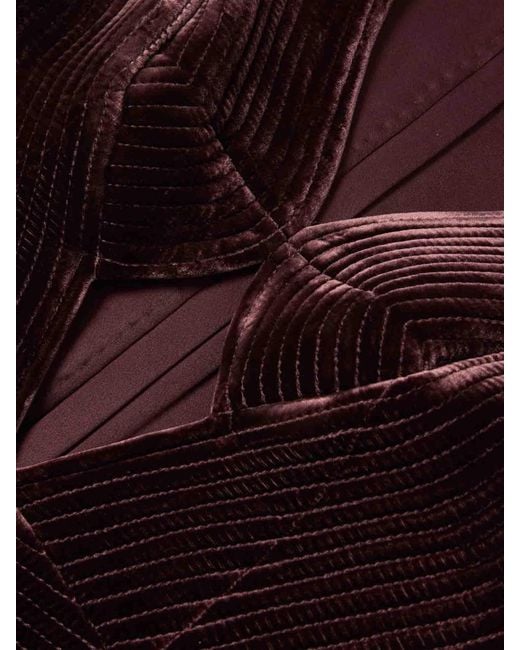 Zimmermann Purple Valiant Draped Stretch Dress