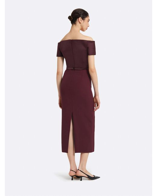 Abito Midi Ebren di Safiyaa in Purple