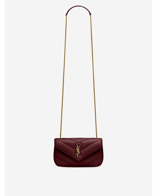 Saint Laurent White Loulou Matelassé Bag