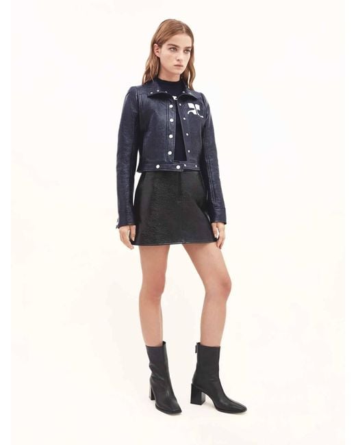 Courreges Blue Vinyl Jacket Reissue