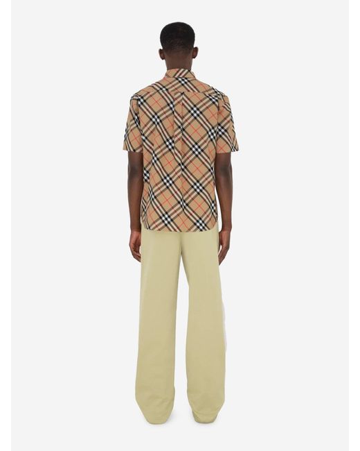 Camisa Motivo Cuadros Burberry de hombre de color Multicolor