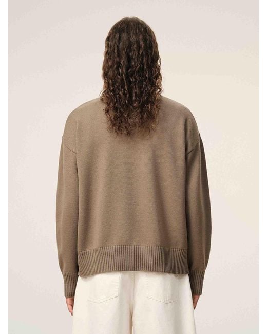 AMI Natural Crew Neck Sweater for men