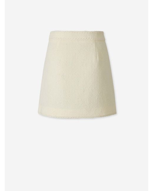 Jonathan Simkhai White Leighton Mini Skirt