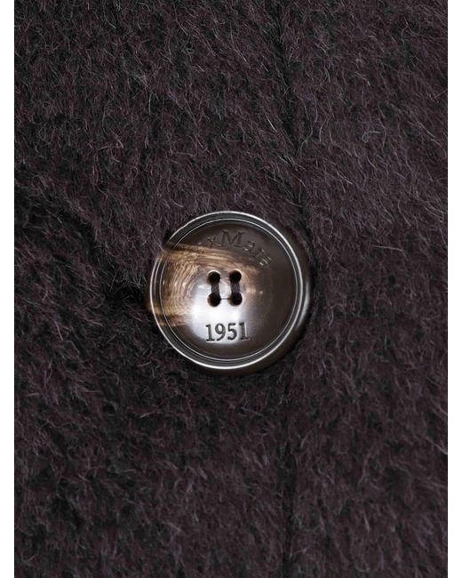 Max Mara Black Alpaca Hair Cape