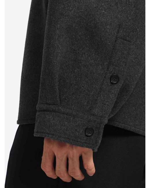 Balenciaga Black Wool Overshirt for men