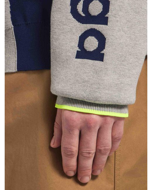 Balenciaga Blue Zip-Up Knit Cardigan for men