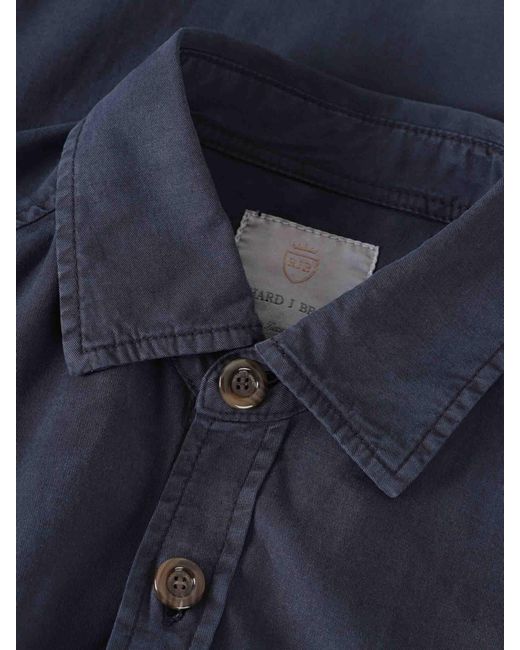 richard j. brown Blue Gary Overshirt for men