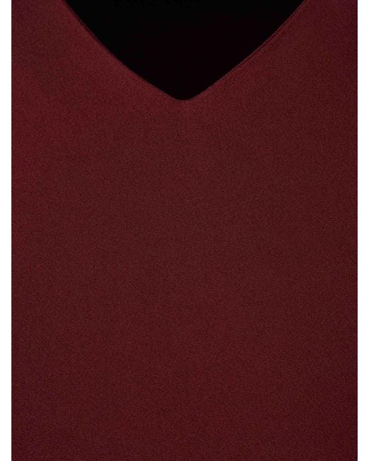Victoria Beckham Red Victoria Midi Dress
