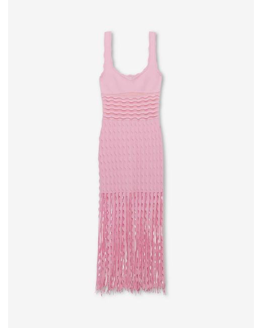Jonathan Simkhai Pink Brionne Knit Dress