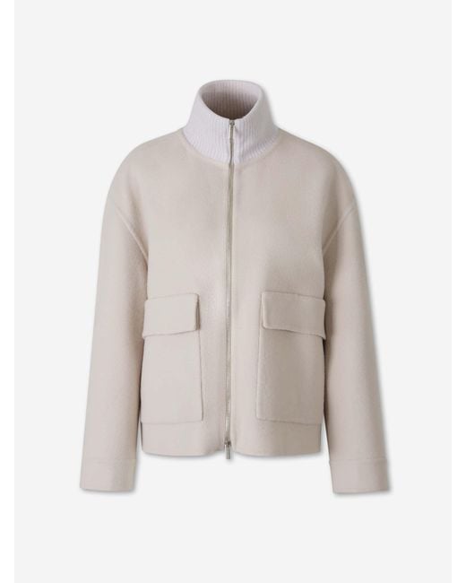 Peserico Natural Short Wool Jacket