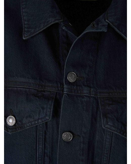 Agolde Blue Rubik Denim Jacket