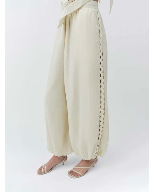 Jonathan Simkhai White Selah Wide Leg Pants