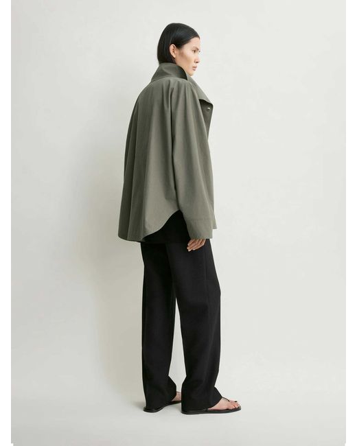 Totême Green High Neck Jacket