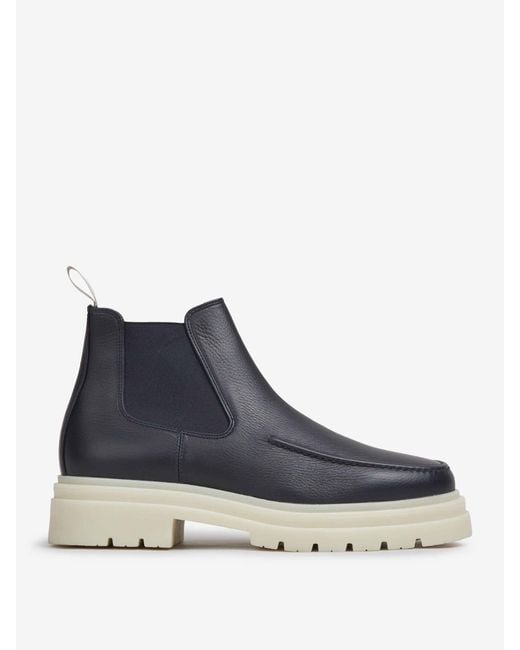 Aurélien Blue Chelsea Snow Boots for men