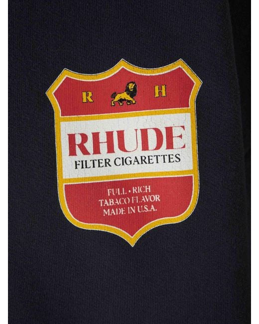 Rhude Blue Crew Neck Sweatshirt for men