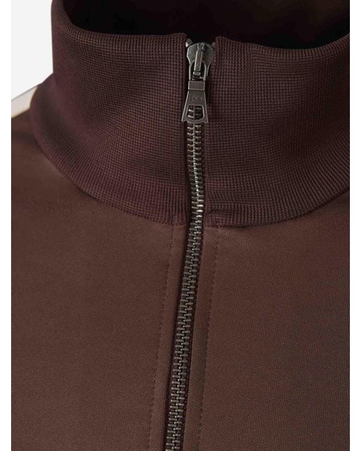 Palm Angels Brown Logo Technical Jacket for men