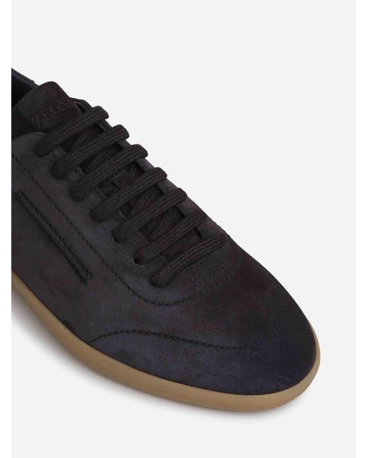 Zegna Blue Sports Shoes 232 for men