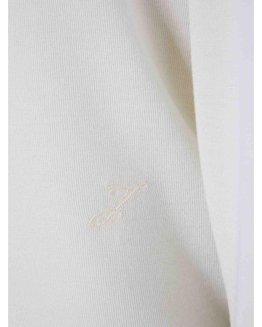 Jacquemus White Crew Neck Sweater for men