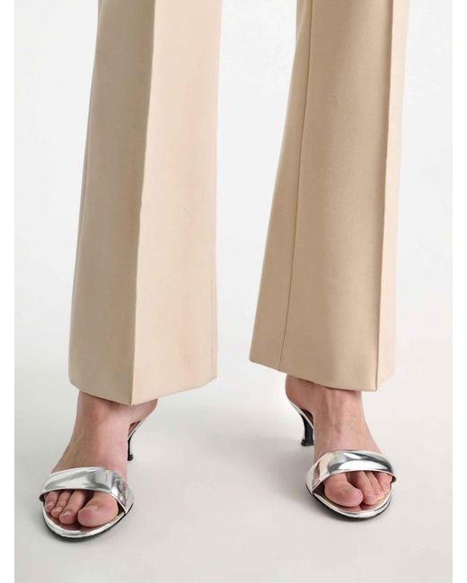 Dorothee Schumacher Natural Cropped Flared Trousers
