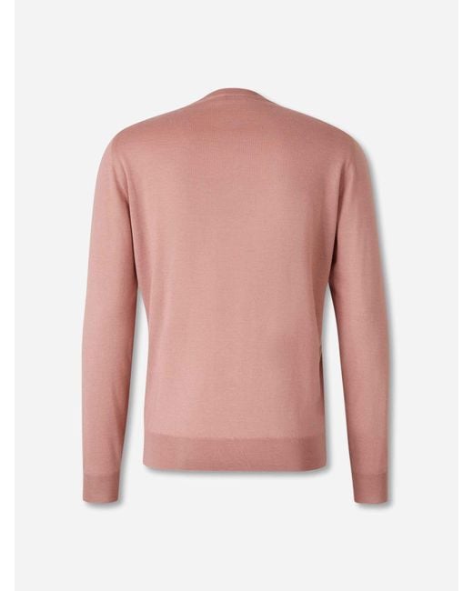 Jersey Cuello Pico Santa Eulalia de hombre de color Pink