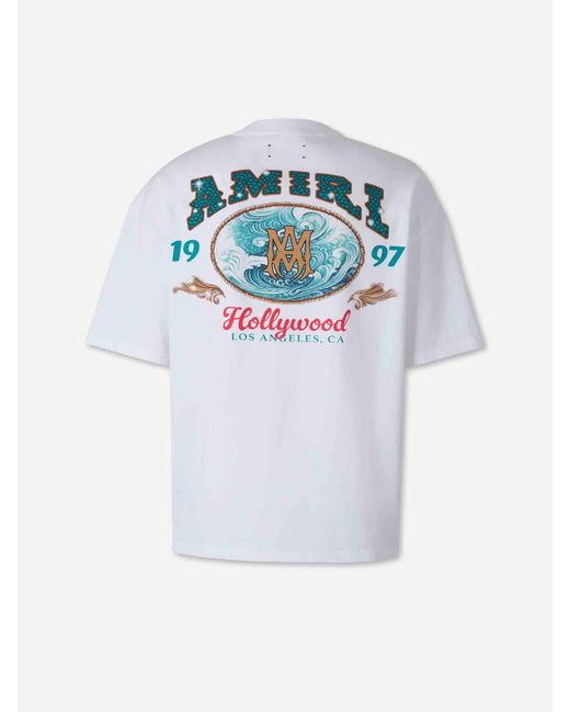 Amiri White Short Sleeve T-Shirt for men