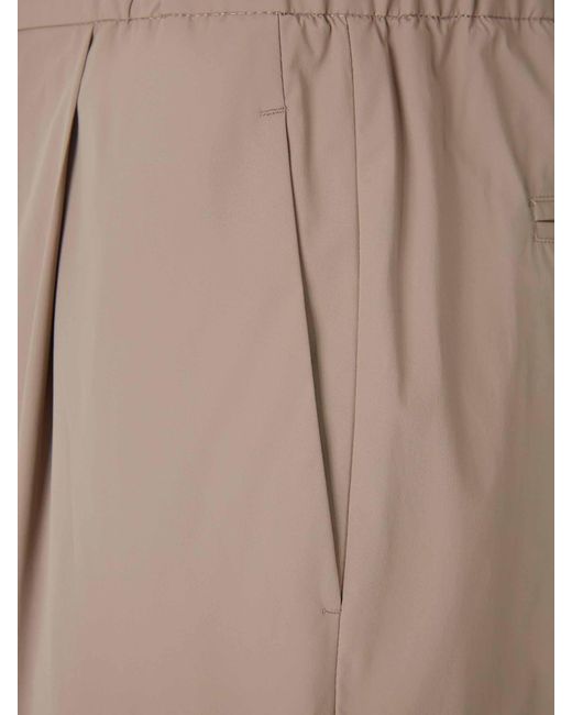 Herno Natural Technical Straight Leg Trousers for men