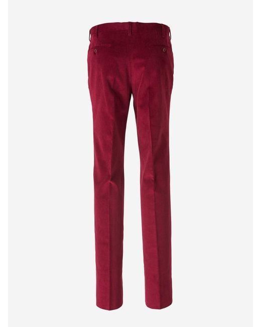 Santa Eulalia Red Chinos With Pleats for men