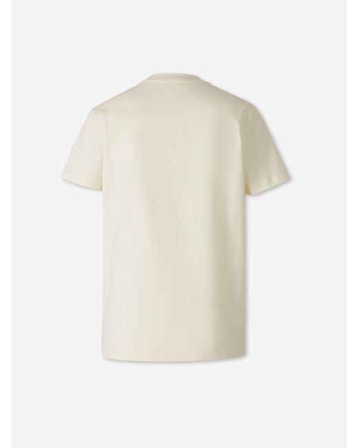 T-Shirt En Coton Moncler en coloris White