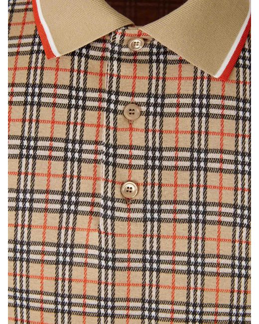 Burberry Natural Short-Sleeve Polo Shirt for men