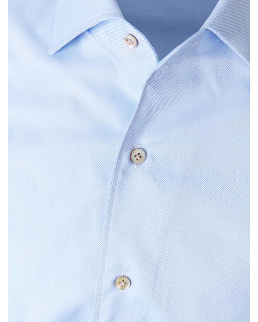Santa Eulalia Blue Royal Oxford Shirt for men