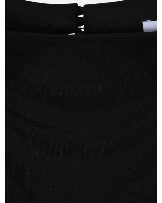 Safiyaa Black Maxi Knitted Dress