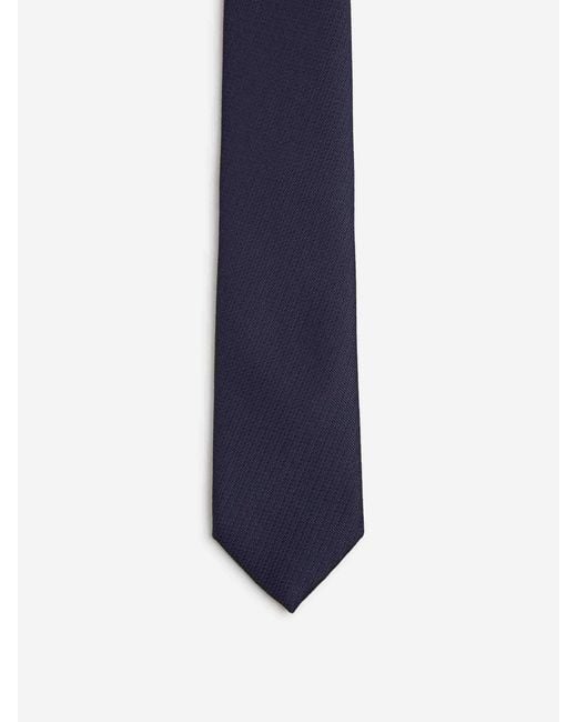 Brioni Blue Plain Tie for men