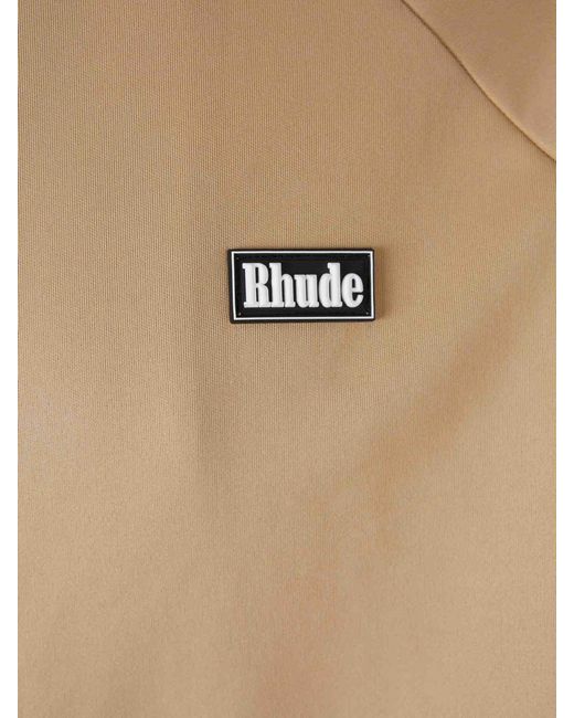 Rhude Natural Polyester Bomber Jacket for men