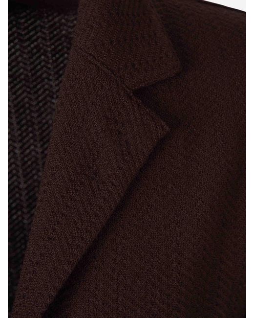 Lardini Brown American Style Cardigan for men