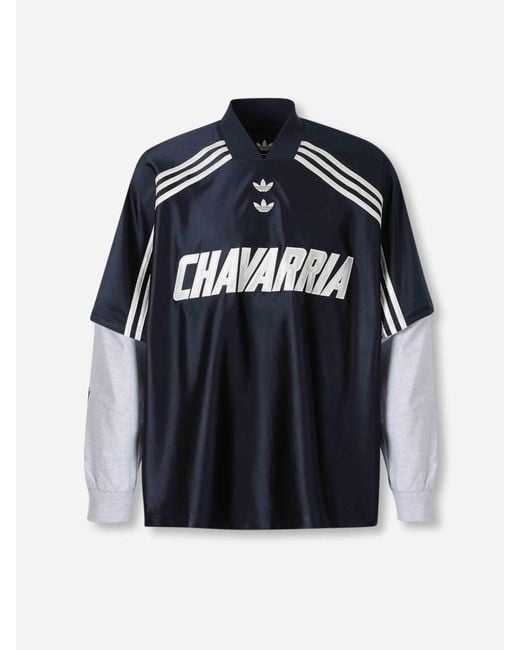ADIDAS X WILLY CHAVARRIA Blue Technical Sports T-Shirt for men