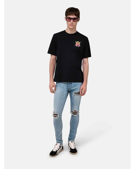 Amiri Blue Croc Mx1 Jeans for men