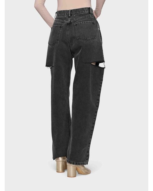 Maison Margiela Black Jeans Cut