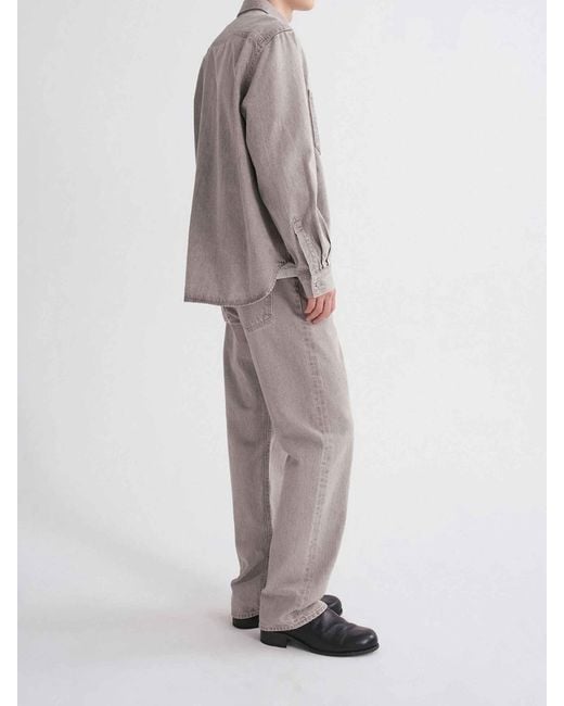 Agolde Gray Wide Leg Jeans 90's for men