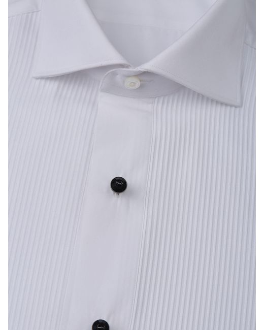 Camisa Plisada Santa Eulalia de hombre de color Blue