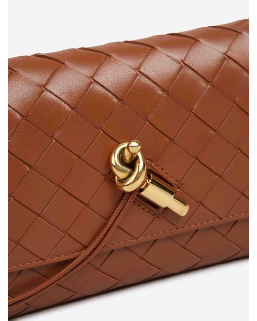 Bottega Veneta Natural Andiamo Pouch Bag