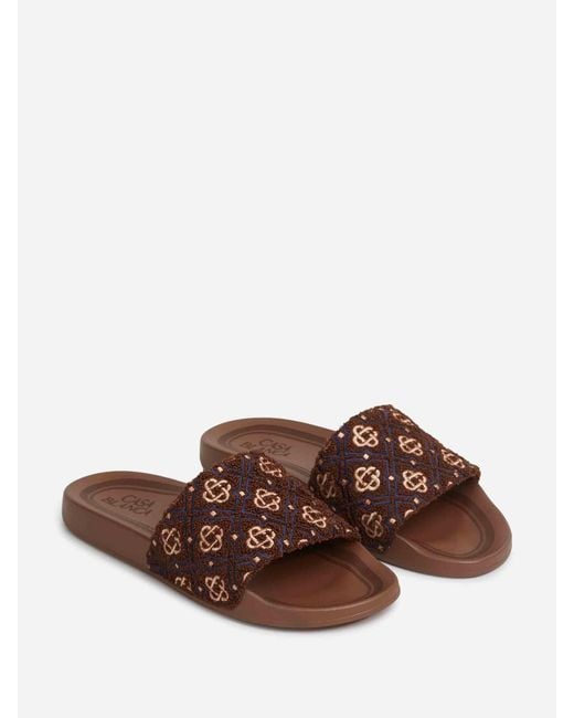 Casablanca Brown Monogram Sandals for men