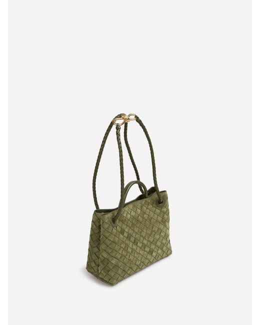 Bottega Veneta Green Andiamo Small Bag