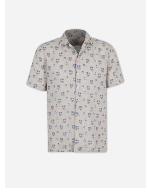 Santa Eulalia White Printed Shirt for men