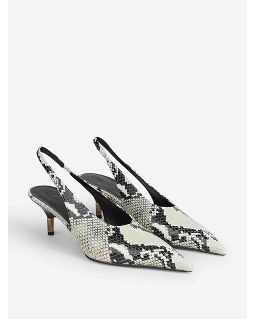 Khaite White Bella Pump Mules