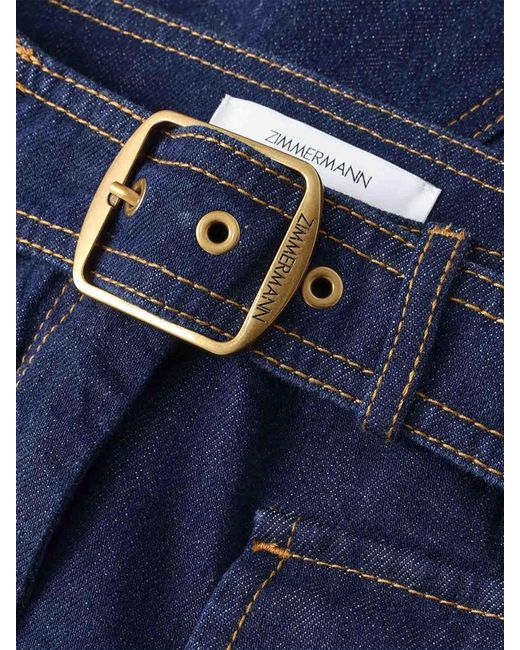 Zimmermann Blue Flared Jeans With Pockets
