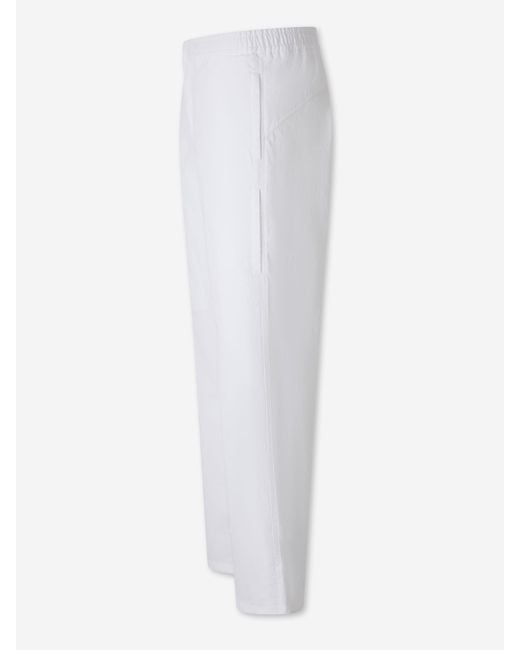 Laminar White Wide Leg Technical Trousers for men