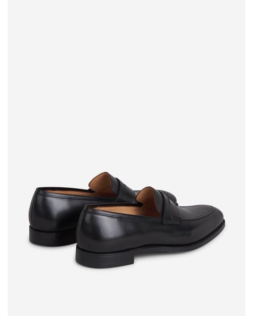 Crockett and Jones Black Sydney Loafers for men
