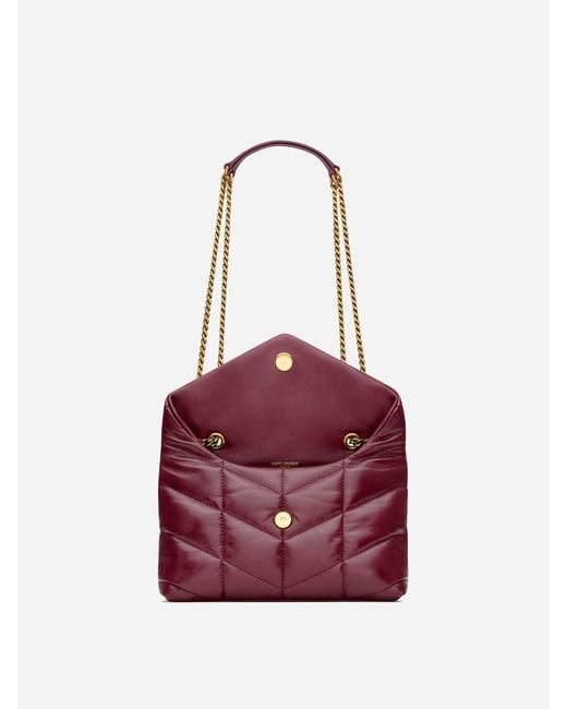 Borsa A Spalla Puffer Toy di Saint Laurent in White