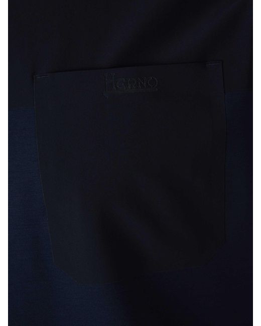 Polo Algodón Bolsillo Herno de hombre de color Blue